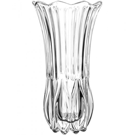 Vaso 10x10x18,5cm De Vidro Tulipa   